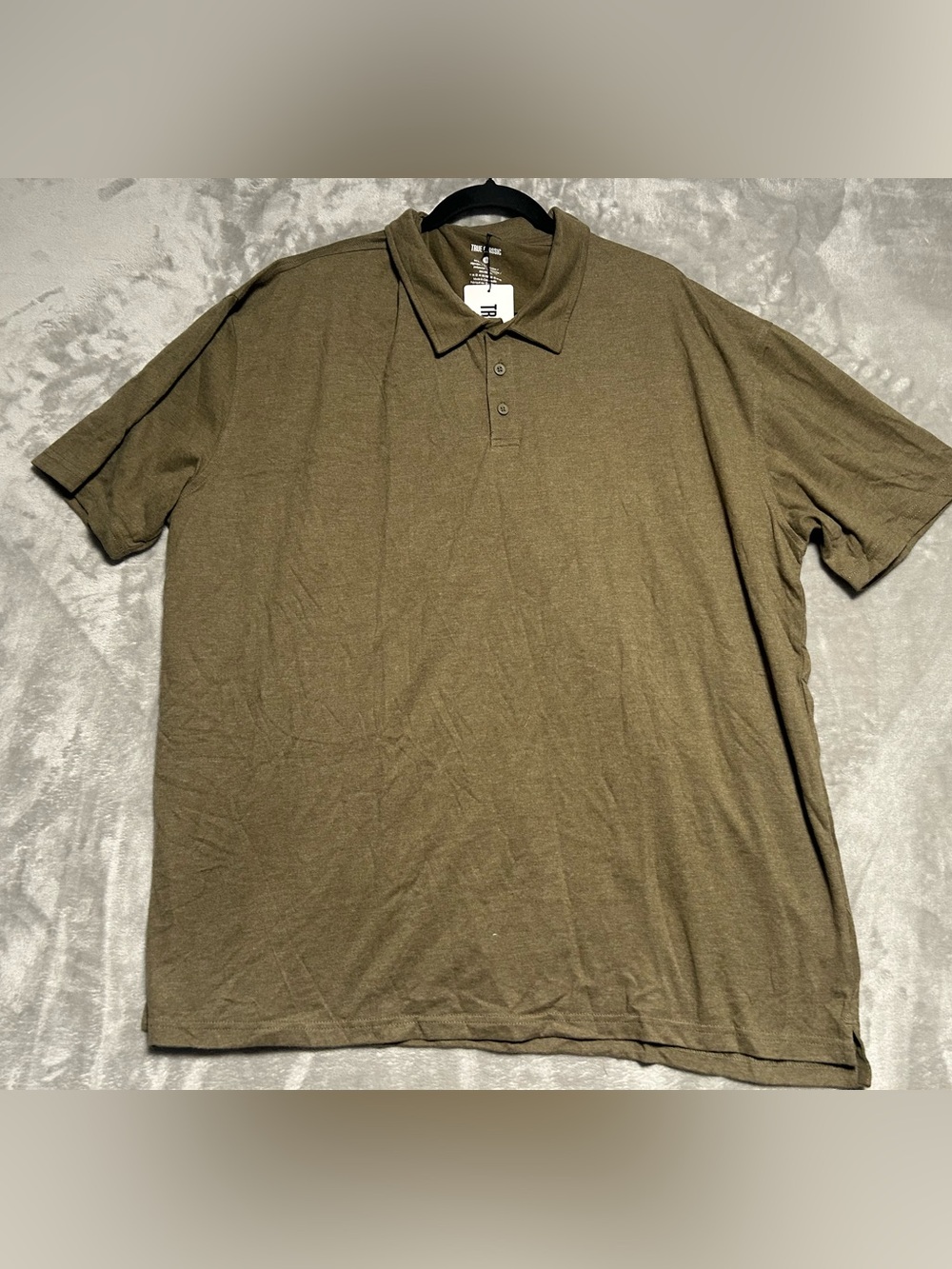 True Classic Polo Shirt Men’s 3XL Heathered Military Green
